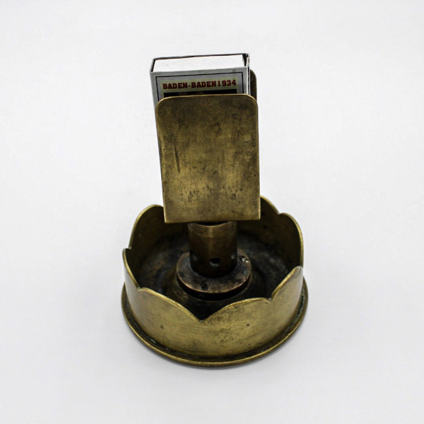 vintage ashtray with matchbox holder