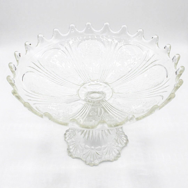 vintage serving bowl with foot